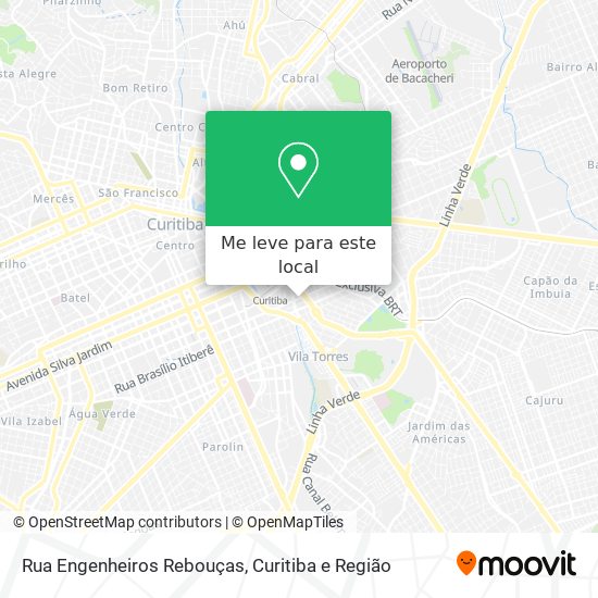 Rua Engenheiros Rebouças mapa