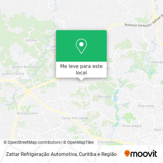 Zattar Refrigeração Automotiva mapa