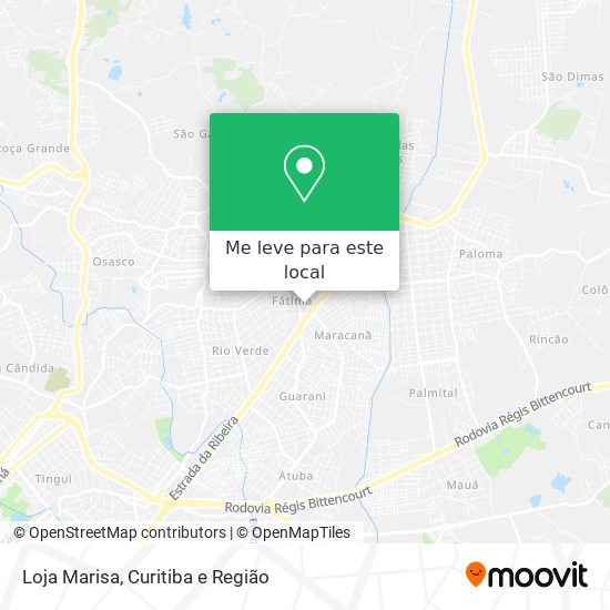 Loja Marisa mapa