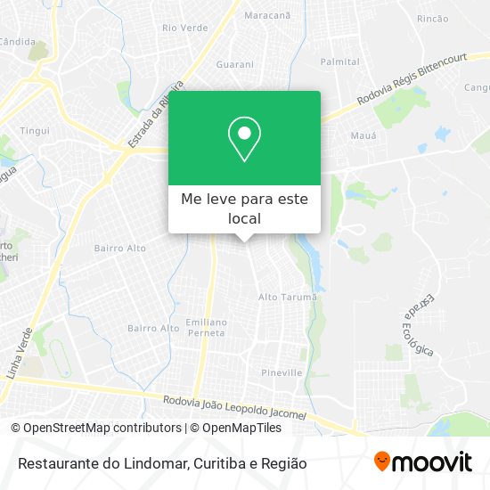 Restaurante do Lindomar mapa