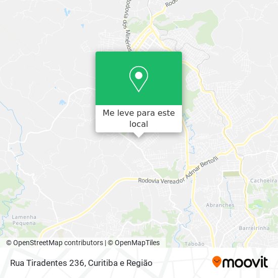 Rua Tiradentes 236 mapa