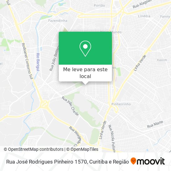 Rua José Rodrigues Pinheiro 1570 mapa