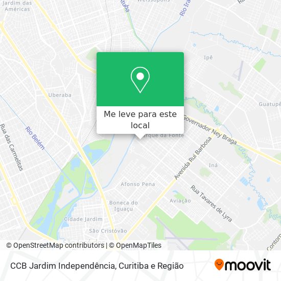 CCB Jardim Independência mapa