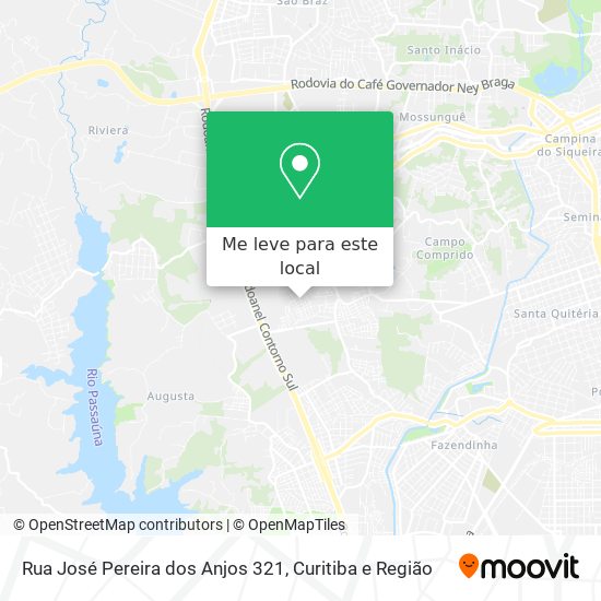 Rua José Pereira dos Anjos 321 mapa
