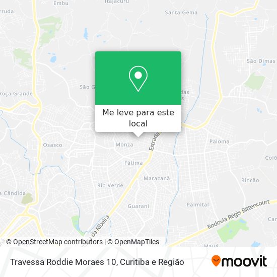 Travessa Roddie Moraes 10 mapa