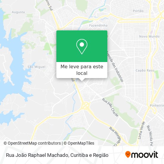 Rua João Raphael Machado mapa