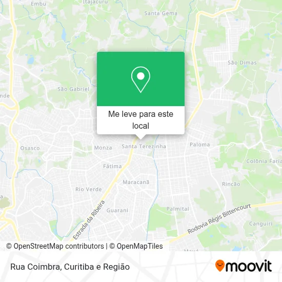Rua Coimbra mapa