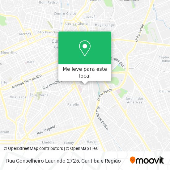 Rua Conselheiro Laurindo 2725 mapa