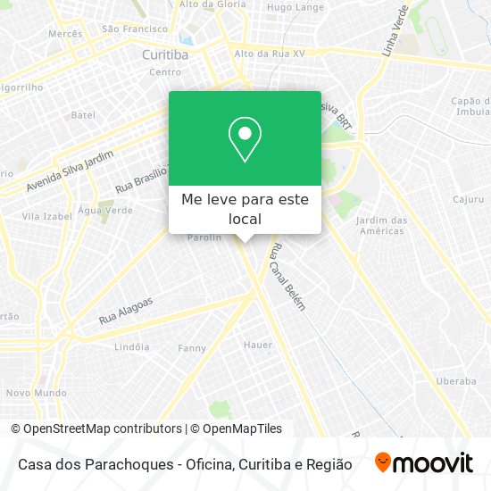 Casa dos Parachoques - Oficina mapa