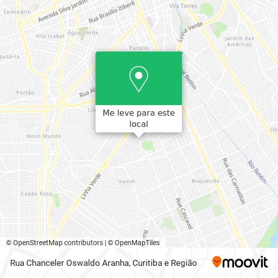 Rua Chanceler Oswaldo Aranha mapa