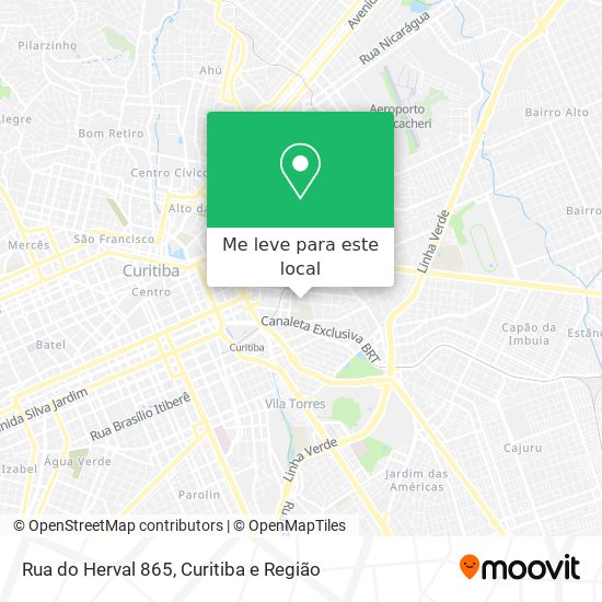 Rua do Herval 865 mapa