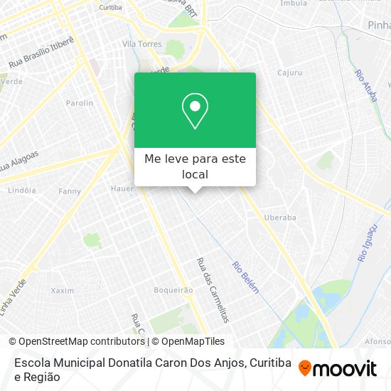 Escola Municipal Donatila Caron Dos Anjos mapa