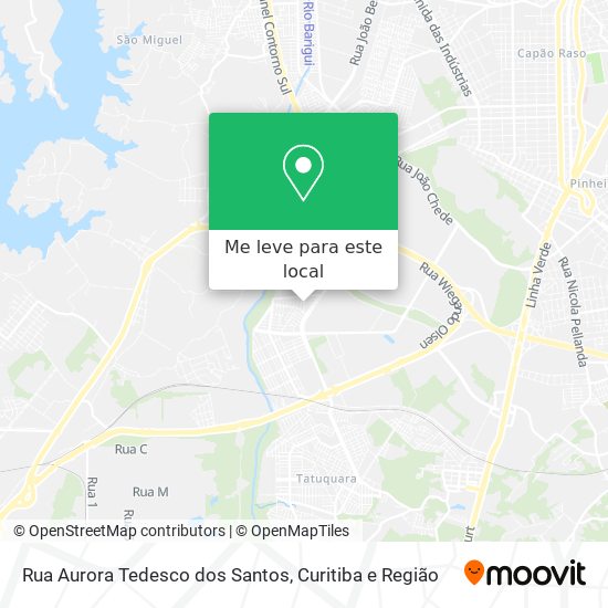 Rua Aurora Tedesco dos Santos mapa