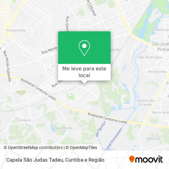 Capela São Judas Tadeu mapa