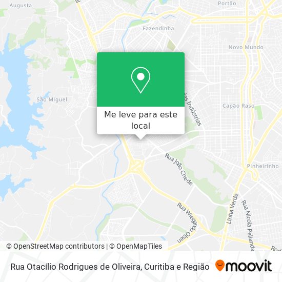 Rua Otacílio Rodrigues de Oliveira mapa