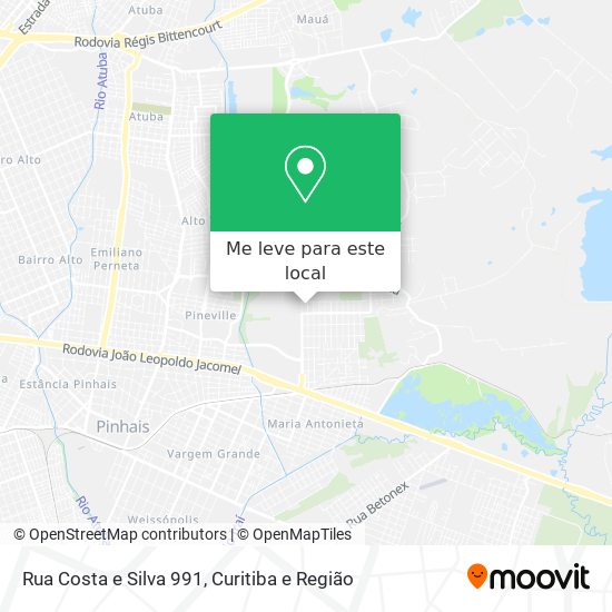 Rua Costa e Silva 991 mapa