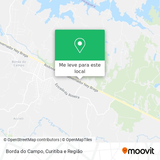 Borda do Campo mapa