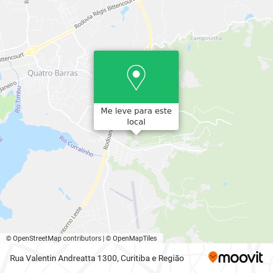 Rua Valentin Andreatta 1300 mapa