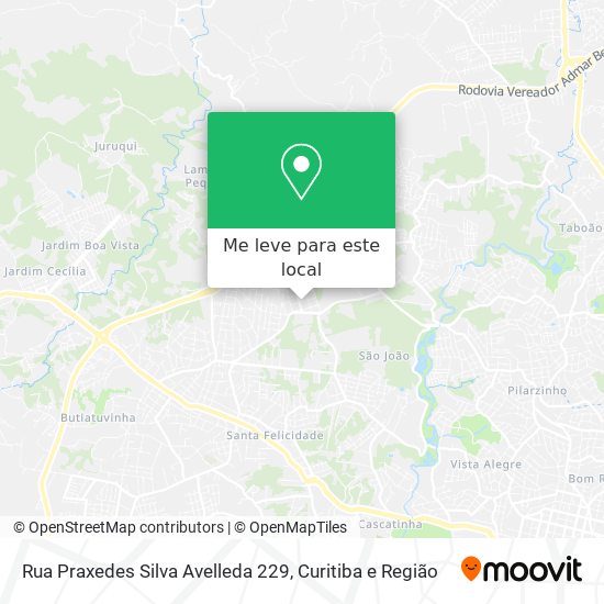 Rua Praxedes Silva Avelleda 229 mapa