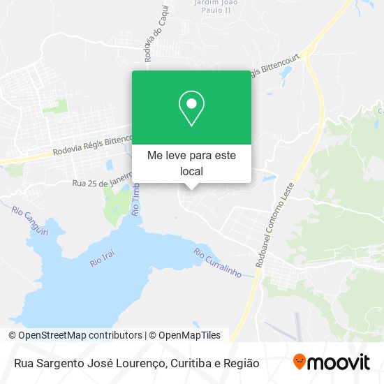 Rua Sargento José Lourenço mapa