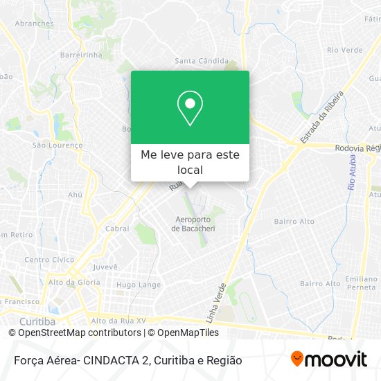 Força Aérea- CINDACTA 2 mapa