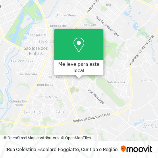 :Rua Celestina Escolaro Foggiatto mapa