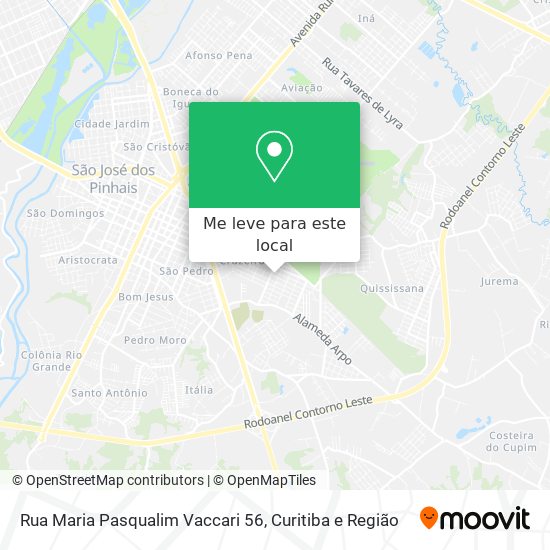 Rua Maria Pasqualim Vaccari 56 mapa