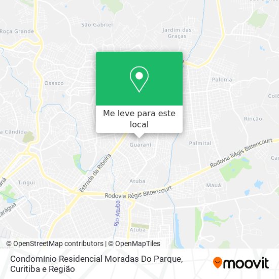 Condomínio Residencial Moradas Do Parque mapa
