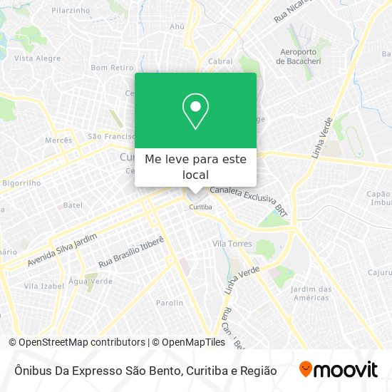 Ônibus Da Expresso São Bento mapa