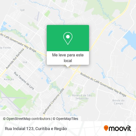 Rua Indaial 123 mapa