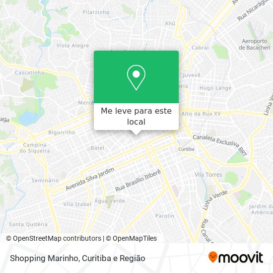Shopping Marinho mapa
