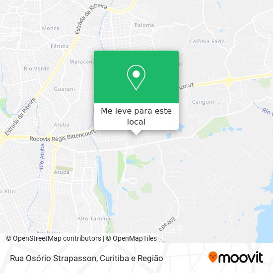 Rua Osório Strapasson mapa