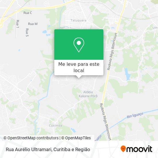 Rua Aurélio Ultramari mapa
