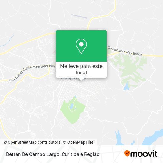 Detran De Campo Largo mapa