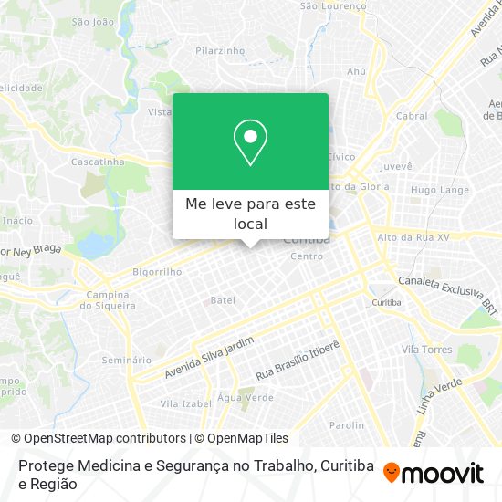 Protege Medicina e Segurança no Trabalho mapa