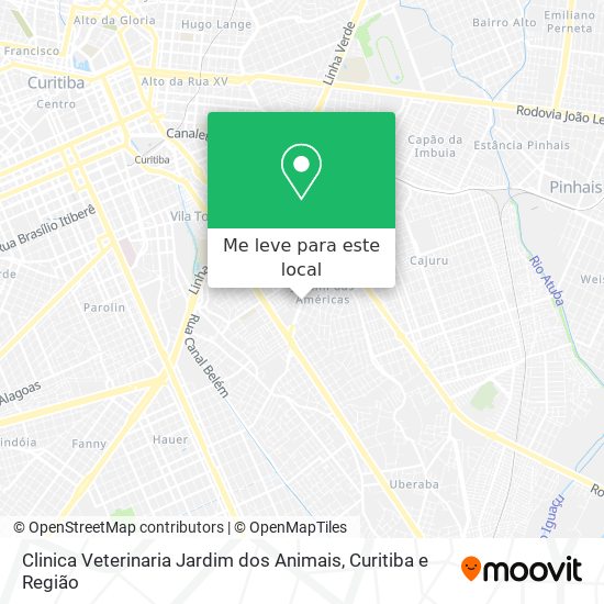 Clinica Veterinaria Jardim dos Animais mapa
