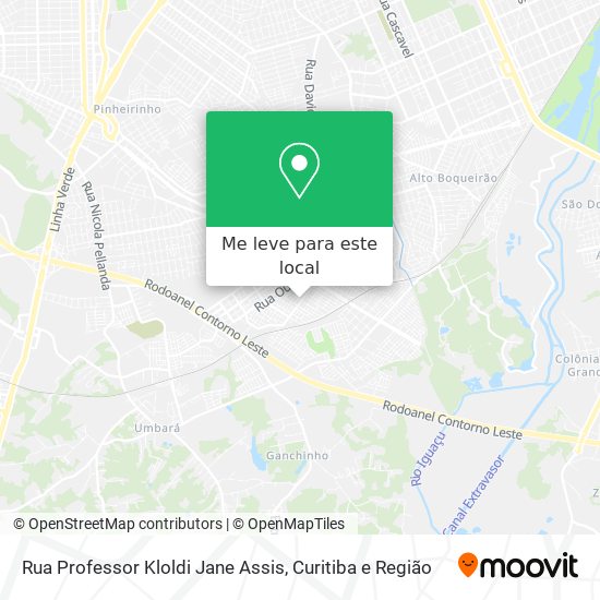 Rua Professor Kloldi Jane Assis mapa