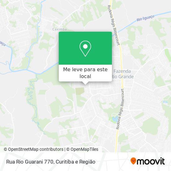 Rua Rio Guarani 770 mapa