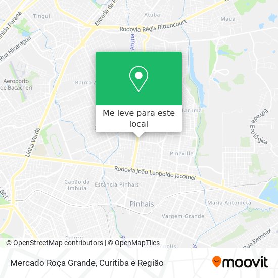 Mercado Roça Grande mapa