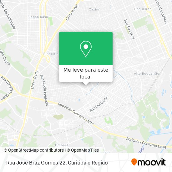 Rua José Braz Gomes 22 mapa