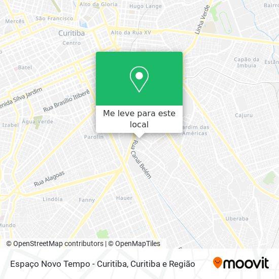 Espaço Novo Tempo - Curitiba mapa