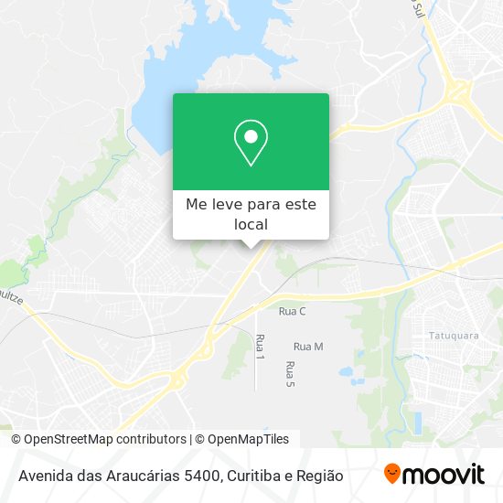 Avenida das Araucárias 5400 mapa
