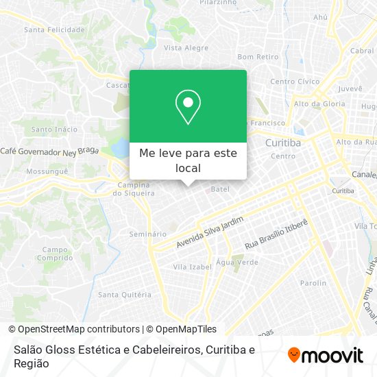 Salão Gloss Estética e Cabeleireiros mapa