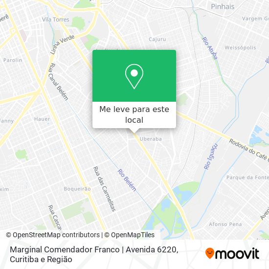 Marginal Comendador Franco | Avenida 6220 mapa
