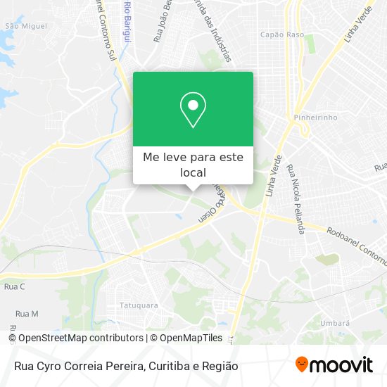 Rua Cyro Correia Pereira mapa