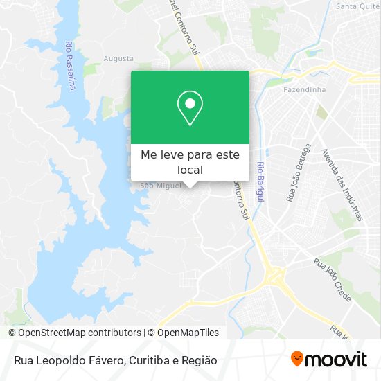 Rua Leopoldo Fávero mapa
