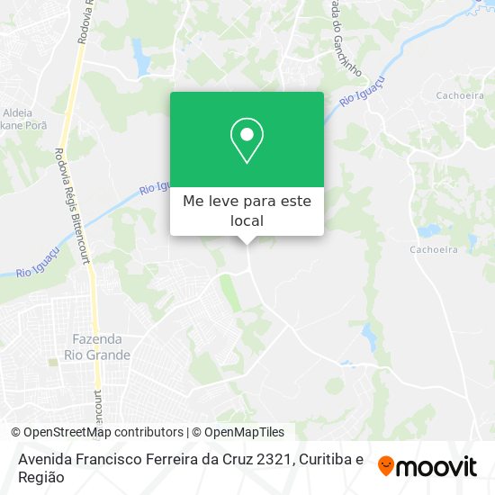 Avenida Francisco Ferreira da Cruz 2321 mapa