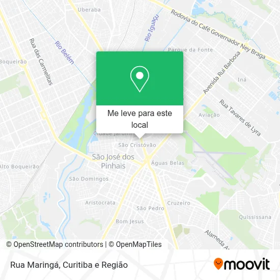 Rua Maringá mapa