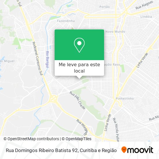 Rua Domingos Ribeiro Batista 92 mapa