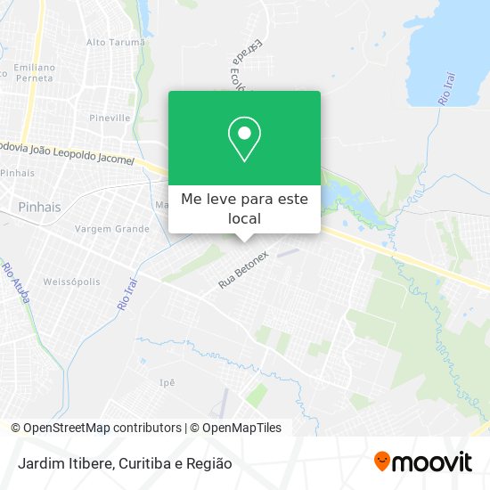 Jardim Itibere mapa
